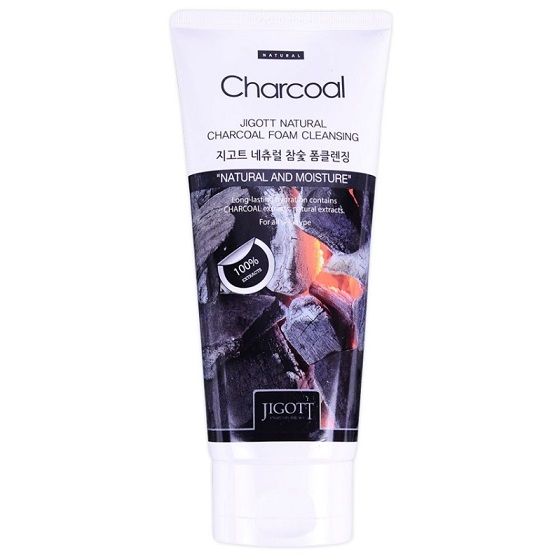 Natural CHARCOAL Foam Cleansing Jigott 180 ml